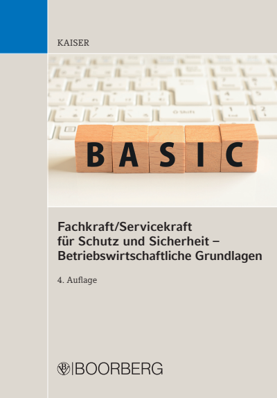 Cover of book: Fachkraft/Servicekraft für Schutz und Sicherheit – Betriebswirtschaftliche Grundlagen