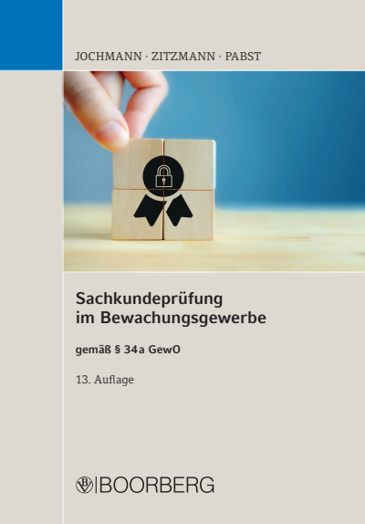 Cover des Buchs: Sachkundeprüfung im Bewachungsgewerbe