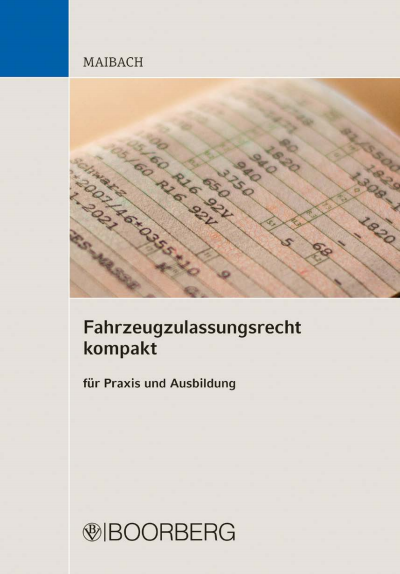 Cover of book: Fahrzeugzulassungsrecht kompakt
