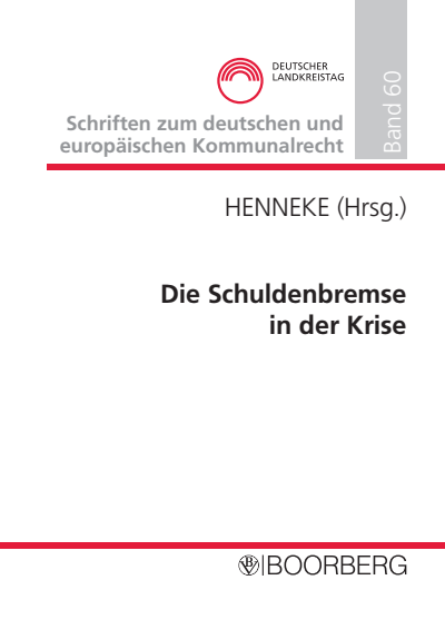 Cover of book: Die Schuldenbremse in der Krise
