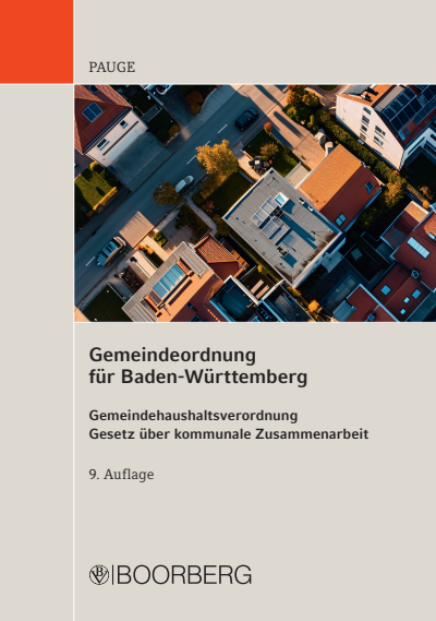 Cover des Buchs: Gemeindeordnung für Baden-Württemberg