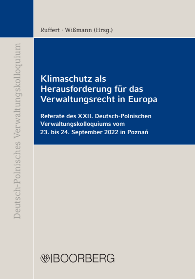 Cover des Buchs: Klimaschutz als Herausforderung für das Verwaltungsrecht in Europa