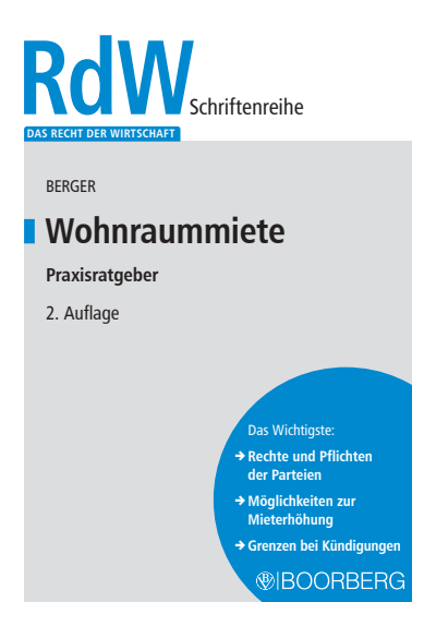 Cover of book: Wohnraummiete