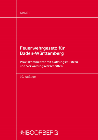 Cover of book: Feuerwehrgesetz für Baden-Württemberg