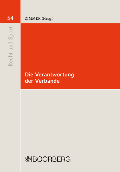 Cover des Buchs: Die Verantwortung der Verbände