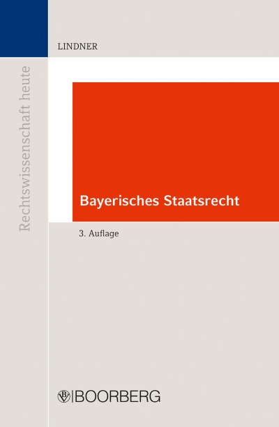 Cover of book: Bayerisches Staatsrecht