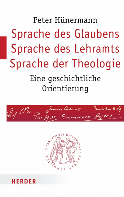 Cover des Buchs: Sprache des Glaubens – Sprache des Lehramts – Sprache der Theologie