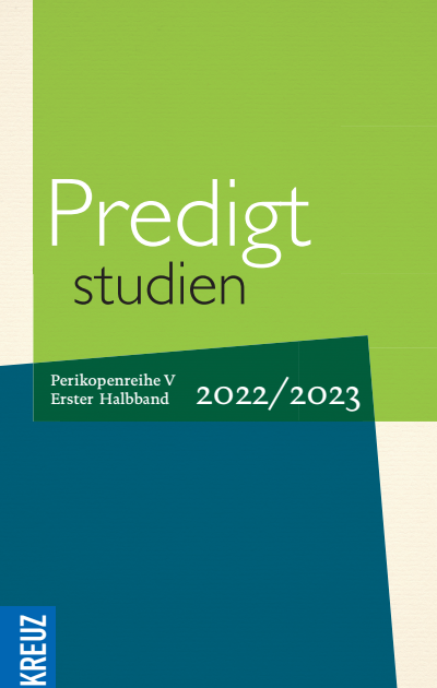 Cover des Buchs: Predigtstudien 2022/2023 - 1. Halbband