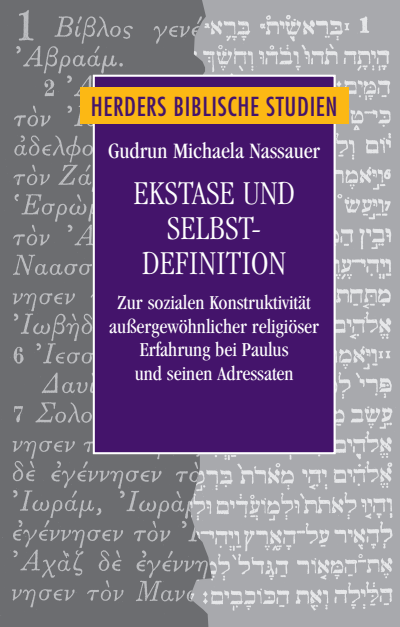 Cover des Buchs: Ekstase und Selbstdefinition