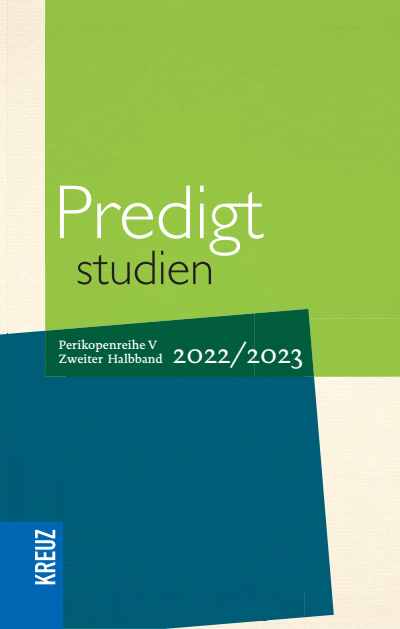 Cover des Buchs: Predigtstudien 2022/2023 - 2. Halbband