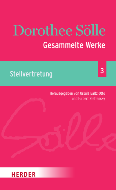 Cover des Buchs: Gesammelte Werke Band 3: Stellvertretung