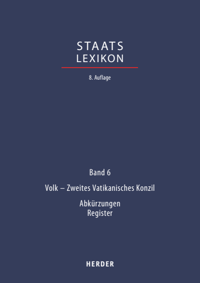 Cover des Buchs: Staatslexikon