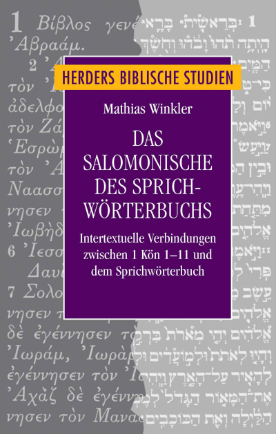 Cover des Buchs: Das Salomonische des Sprichwörterbuchs