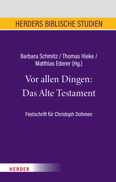 Cover of book: Vor allen Dingen: Das Alte Testament