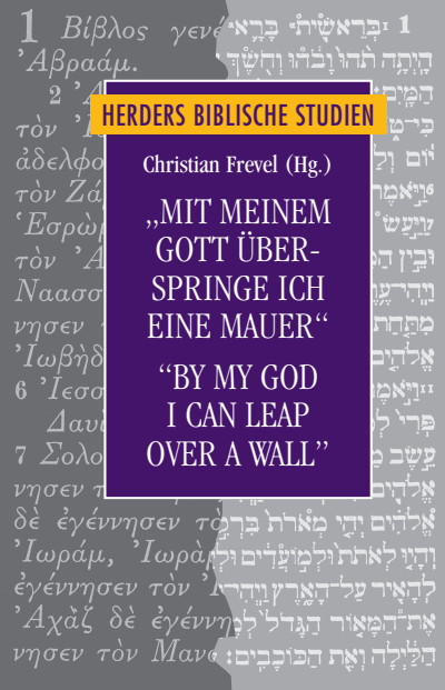 Cover of book: Mit meinem Gott überspringe ich eine Mauer/"By my God I can leap over a wall"