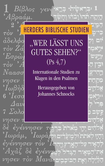 Cover des Buchs: "Wer lässt uns Gutes sehen?" (Ps 4,7)
