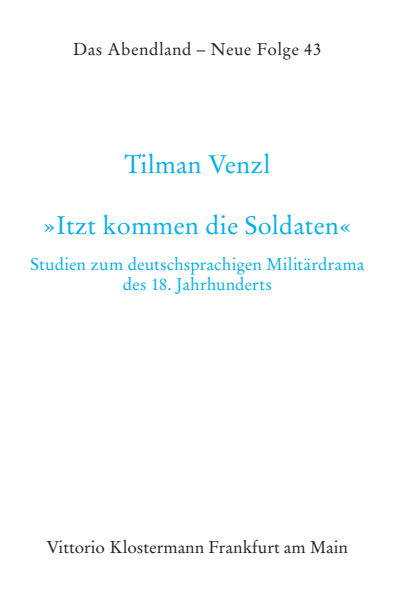 Cover of book: "Itzt kommen die Soldaten"