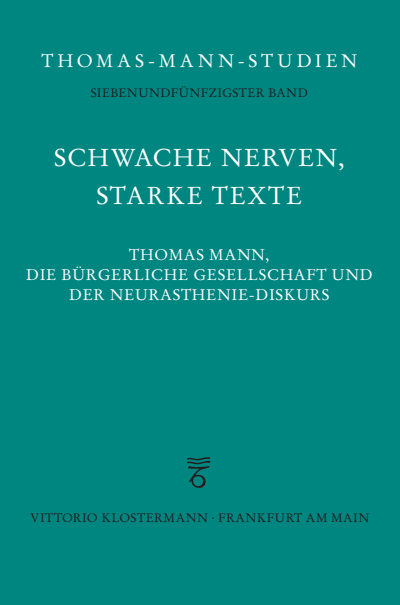 Cover of book: Schwache Nerven, starke Texte