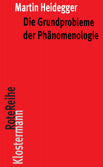 Cover of book: Die Grundprobleme der Phänomenologie
