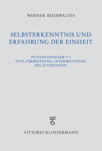 Cover of book: Selbsterkenntnis und Erfahrung der Einheit