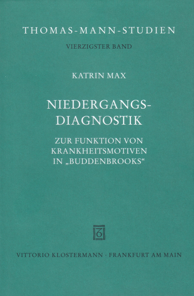 Cover of book: Niedergangsdiagnostik