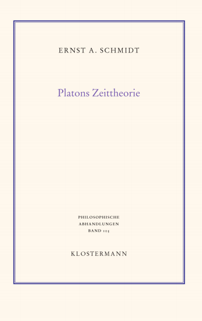 Cover des Buchs: Platons Zeittheorie