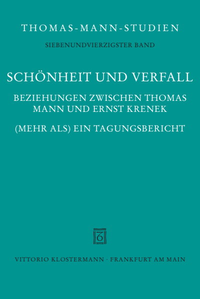 Cover of book: Schönheit und Verfall