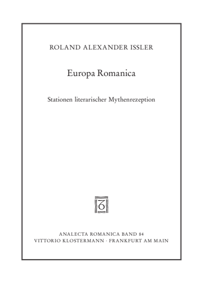 Cover des Buchs: Europa Romanica