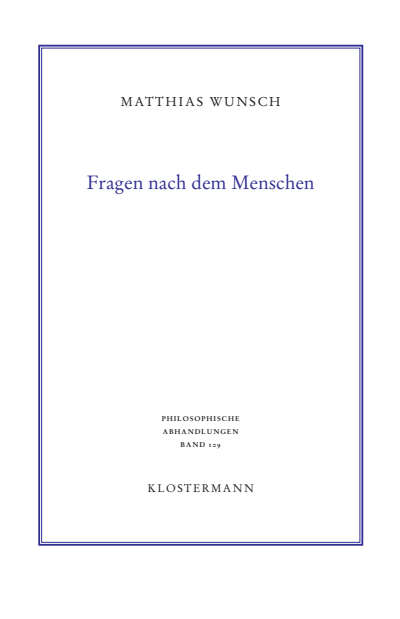 Cover des Buchs: Fragen nach dem Menschen