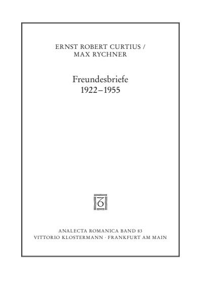 Cover of book: Freundesbriefe 1922–1955