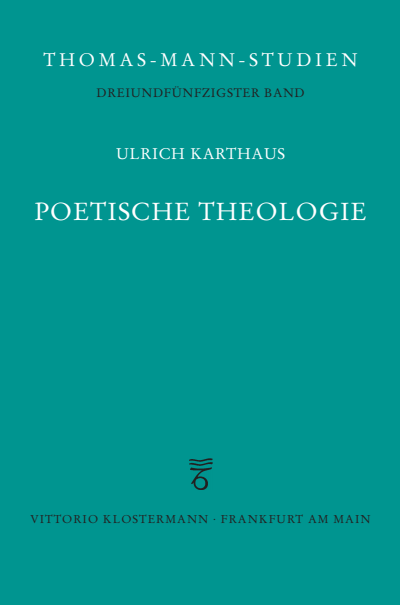 Cover of book: Poetische Theologie
