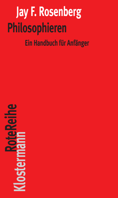 Cover of book: Philosophieren