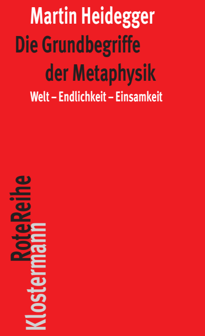 Cover of book: Die Grundbegriffe der Metaphysik