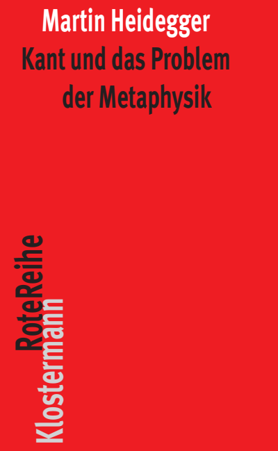 Cover of book: Kant und das Problem der Metaphysik