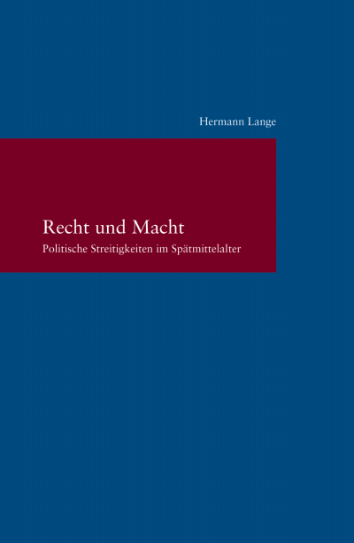 Cover of book: Recht und Macht