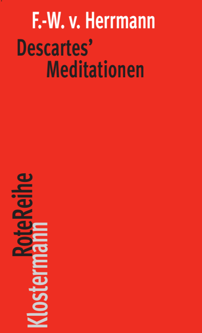 Cover of book: Descartes' Meditationen