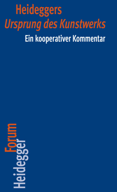 Cover of book: Heideggers "Ursprung des Kunstwerks"