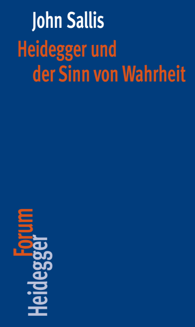 Cover of book: Heidegger und der Sinn von Wahrheit