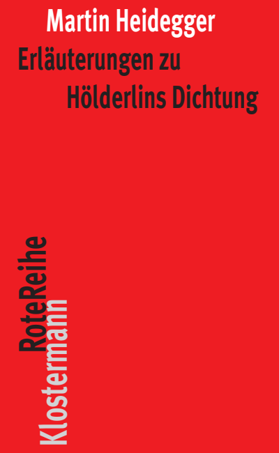 Cover of book: Erläuterungen zu Hölderlins Dichtung