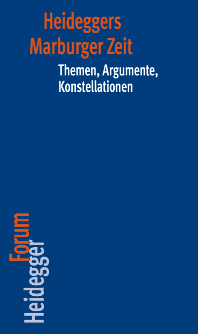 Cover of book: Heideggers Marburger Zeit