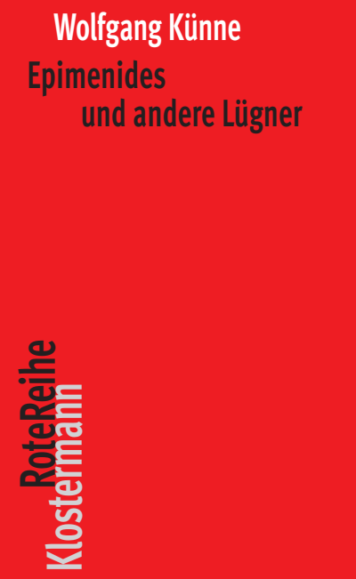 Cover of book: Epimenides und andere Lügner