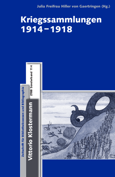 Cover des Buchs: Kriegssammlungen 1914–1918