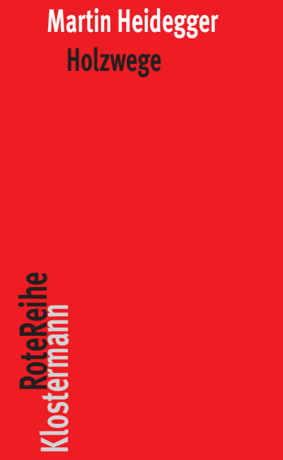 Cover of book: Holzwege