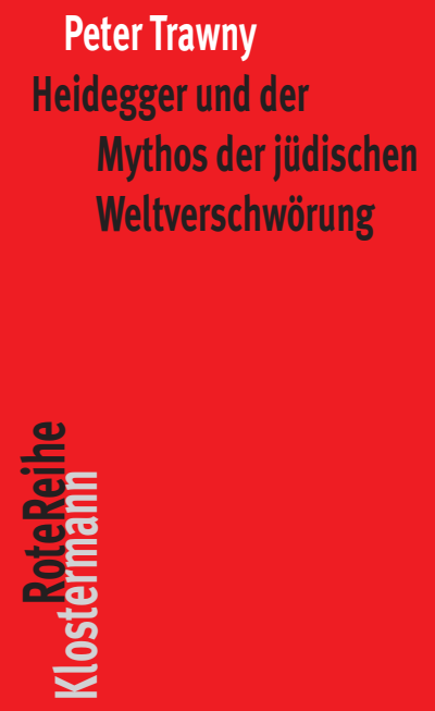 Cover of book: Heidegger und der Mythos der jüdischen Weltverschwörung