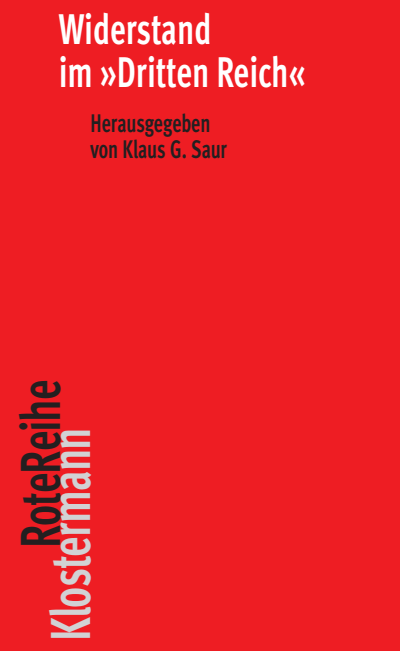 Cover of book: Widerstand im "Dritten Reich"