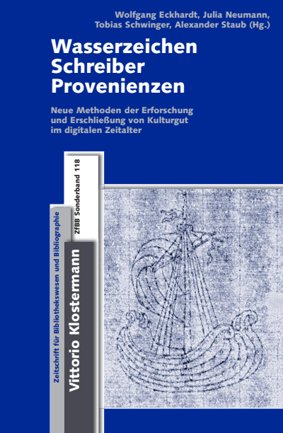 Cover des Buchs: Wasserzeichen – Schreiber – Provenienzen
