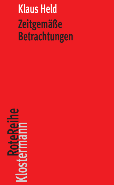 Cover of book: Zeitgemäße Betrachtungen