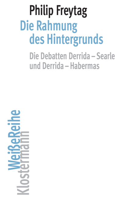 Cover des Buchs: Die Rahmung des Hintergrunds