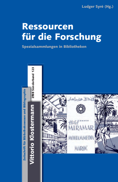 Cover des Buchs: Ressourcen für die Forschung