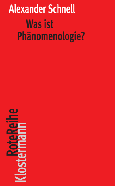 Cover of book: Was ist Phänomenologie?